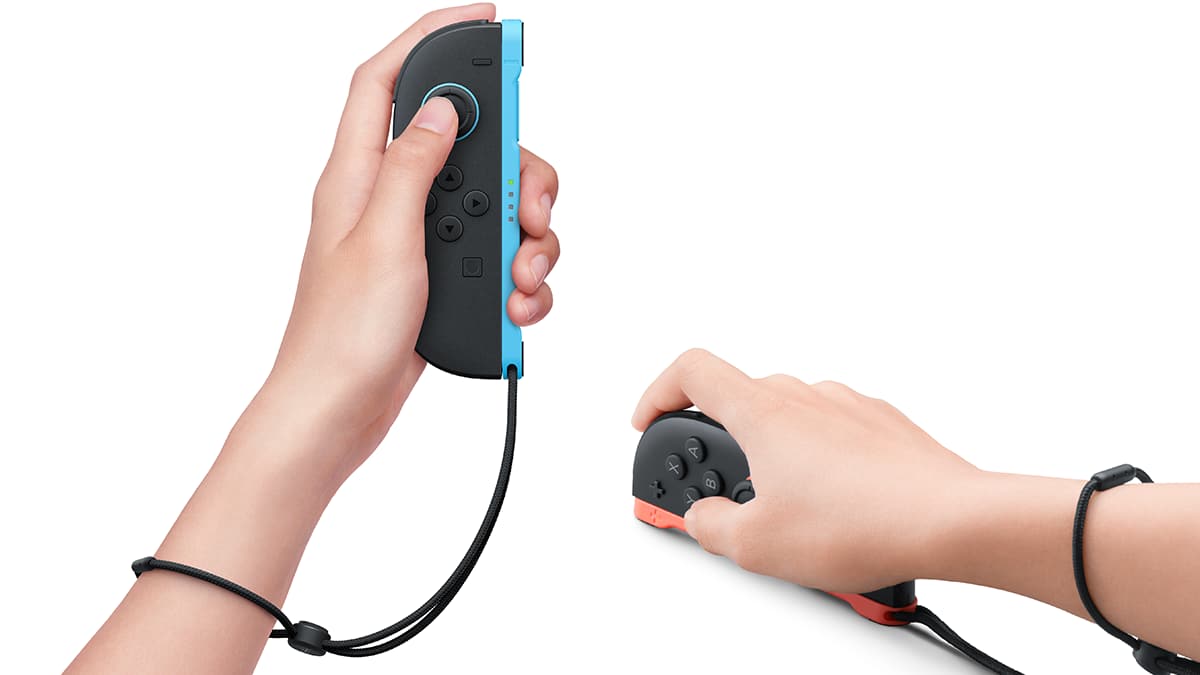 商品画像：Amazon.com: Nintendo Joy-Con (L) neon red / (R) neon Blue 3
